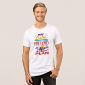 Leraar Lesson Plan kalm houden en voorhouden Tri-Blend Shirt (Voorkant volledig)