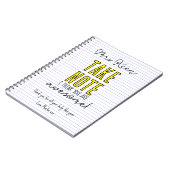 Leraar let op je bent geweldig boek schoolbord notitieboek (Linkerzijde)