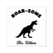 Leraar Leuke Dinosaurus Lof Grading Aanmoediging Zelfinktende Stempel (Design)