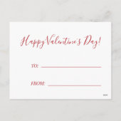 Leraar leuke Happy Valentine's Day hart citaat Feestdagenkaart (Achterkant)