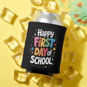 Leraar Leven Cadeau Gelukkige Eerste Dag Van Schoo Blikjeskoeler