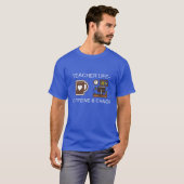 Leraar Leven Caffeïne & Chaos T-shirt (Voorkant volledig)