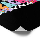 Leraar leven gelukkige eerste schooldag grappig te poster (Hoek)