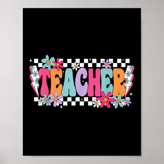 Leraar leven gelukkige eerste schooldag grappig te poster (Voorkant)