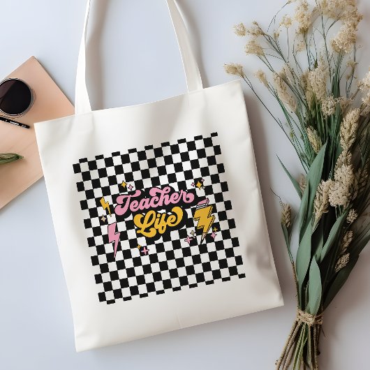 Leraar Leven Retro Canvas tas