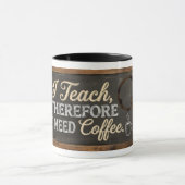 Leraar Leven Schoolbord Koffie Mok (Midden)