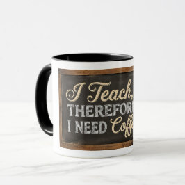 Leraar Leven Schoolbord Koffie Mok