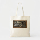 Leraar Leven Schoolbord Koffie Tote Bag (Voorkant)