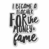 Leraar Leven Sticker (Voorkant)