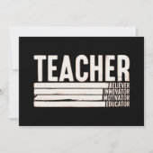 Leraar Leven Terug naar School Kaart (Voorkant)
