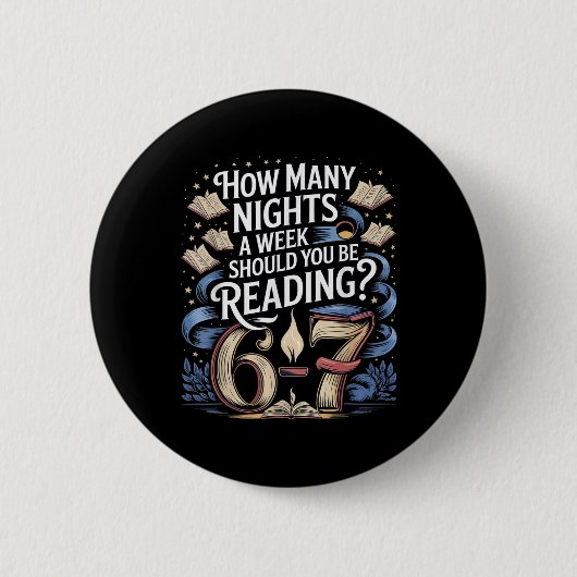 Leraar lezen 67 Grappige Engelse Meme Hoeveel Nig Ronde Button 5,7 Cm (Voorkant)