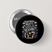 Leraar lezen 67 Grappige Engelse Meme Hoeveel Nig Ronde Button 5,7 Cm (Voorkant /achterkant)