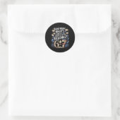 Leraar lezen 67 Grappige Engelse Meme Hoeveel Nig Ronde Sticker (Tas)