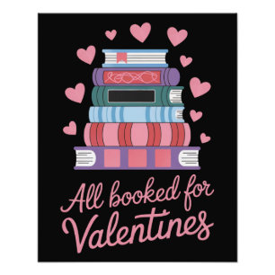 Leraar lezen Alles geboekt voor Valentijnsdag Foto Afdruk