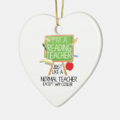 Leraar Lezen Keramisch Ornament (Links)