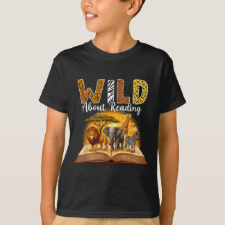 Leraar lezen kinderen jongens meisjes boek liefheb t-shirt