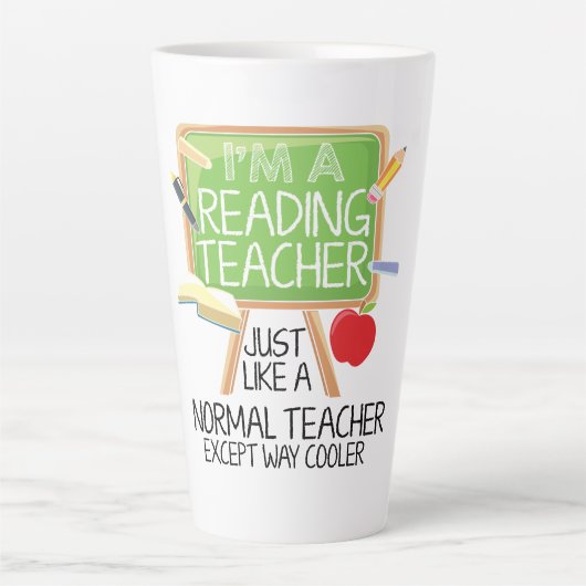 Leraar Lezen Latte Mok (Voorkant)