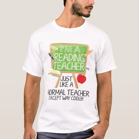 Leraar Lezen T-shirt (Voorkant)