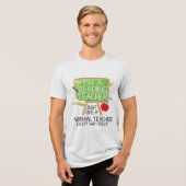 Leraar Lezen Tri-Blend Shirt (Voorkant volledig)