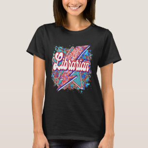 Leraar Librarian Lightning Bolt Terug naar school T-shirt
