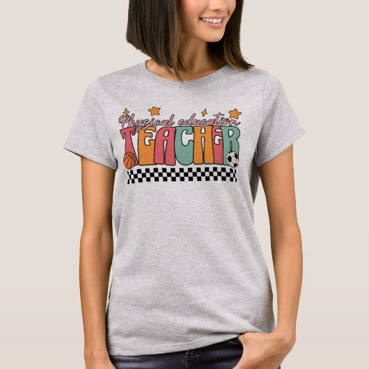 Leraar Lichamelijke Opvoeding School Coach T-shirt (Voorkant)