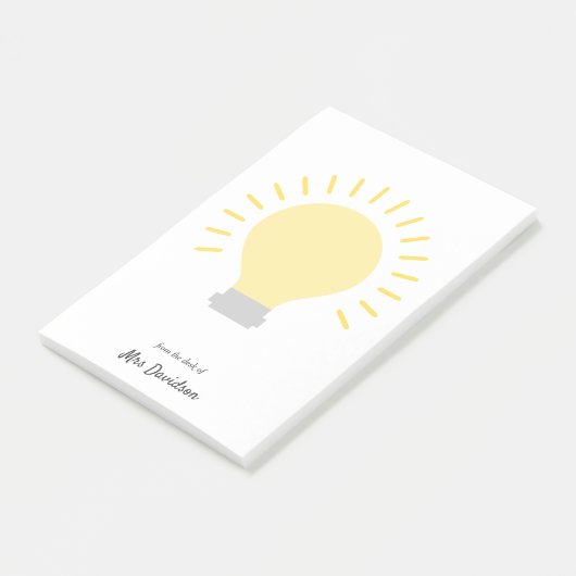 Leraar Lichte lamp Post-it notities Post-it® Notes (Schuin)