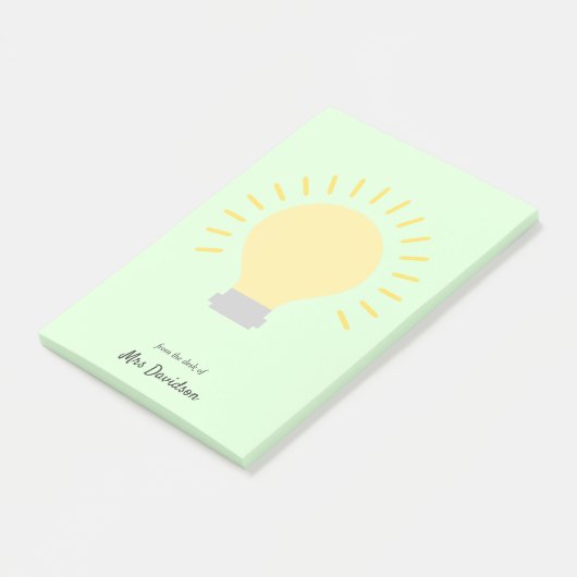 Leraar Lichte lamp Post-it notities Post-it® Notes (Schuin)