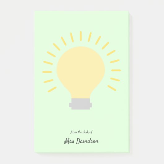 Leraar Lichte lamp Post-it notities Post-it® Notes (Voorkant)