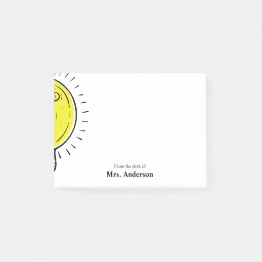 Leraar Lightbulb School Post-it® Notes (Voorkant)