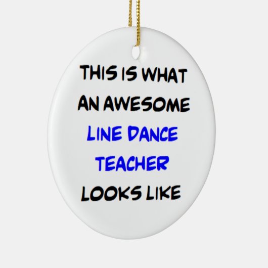 leraar lijndans, geweldige keramisch ornament (Rechts)