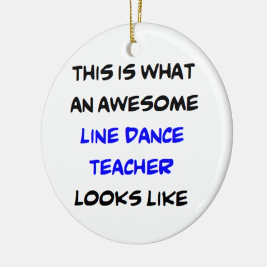 leraar lijndans, geweldige keramisch ornament (Links)