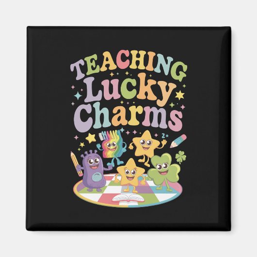Leraar Lucky Charms op Patrick's Day Magneet (Voorkant)