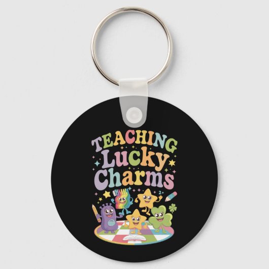 Leraar Lucky Charms op Patrick's Day Sleutelhanger (Voorkant)