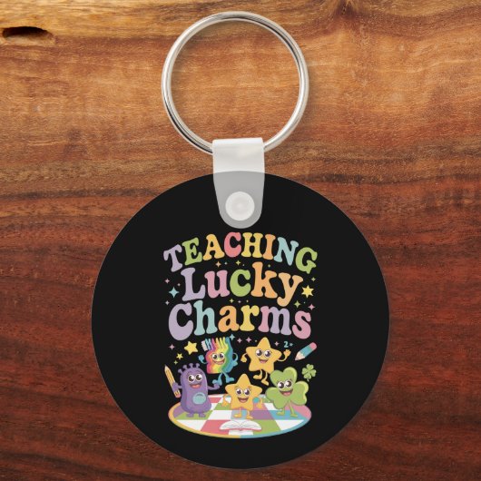 Leraar Lucky Charms op Patrick's Day Sleutelhanger (Voorkant)