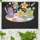 Leraar Lucky Charms op Patrick's Day Theedoek (Gevouwen)