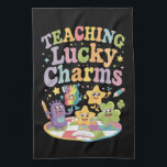 Leraar Lucky Charms op Patrick's Day Theedoek<br><div class="desc">Leraar Lucky Charms op Patrick's Day</div>