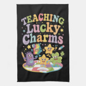 Leraar Lucky Charms op Patrick's Day Theedoek (Verticaal)