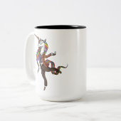 Leraar Magical Unicorn School Tweekleurige Koffiemok (Voorkant links)