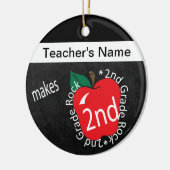 Leraar Makes 2de Grade Rock | Chalkboard Keramisch Ornament (Links)