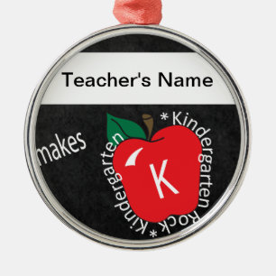 leraar Makes Kindergarten Rocks Ornament