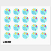 Leraar/Mam Stickers Zomer Zon en Kite (Vel)