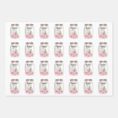 leraar Mason Jar Flowers Inpakpapier Vel (Voorkant 3)