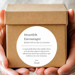 Leraar Mentor Medewerker Waardering Dank u Ronde Sticker