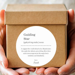 Leraar Mentor Medewerker Waardering Dank u Ronde Sticker