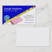 Leraar, mentor of Visitekaartje met leerstoel (Voorkant / Achterkant)