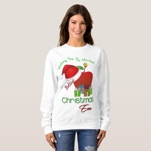Leraar Merriest Christmas Sweatshirt (Voorkant volledig)