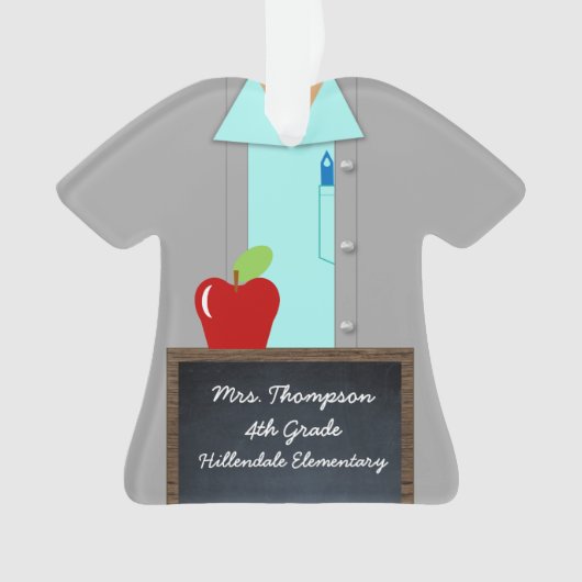 Leraar met beroep van Apple Ornament (voorkant)