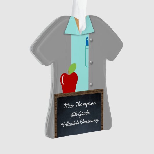 Leraar met beroep van Apple Ornament (voorkant)