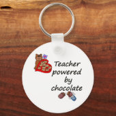 Leraar met chocolade sleutelhanger (Voorkant)
