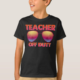 Leraar met dienst Fijne laatste dag van de schoolb T-shirt